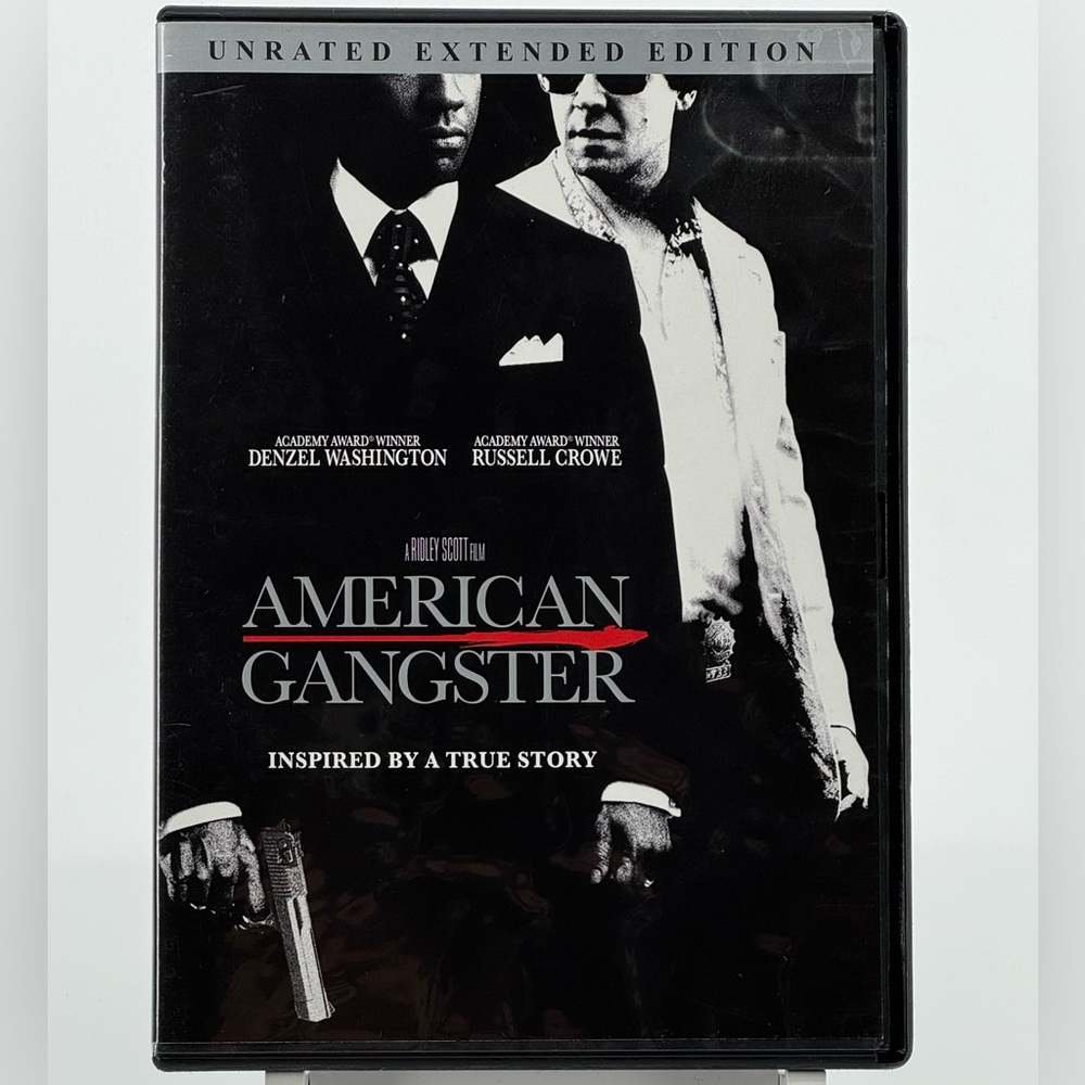 American Gangster on DVD.